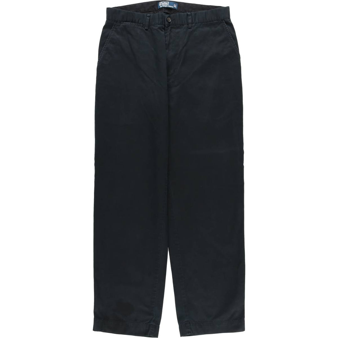 Ralph Lauren POLO by Ralph Lauren Chino Pants Men's W32 equivalent cotton black type Vintage Second Hand