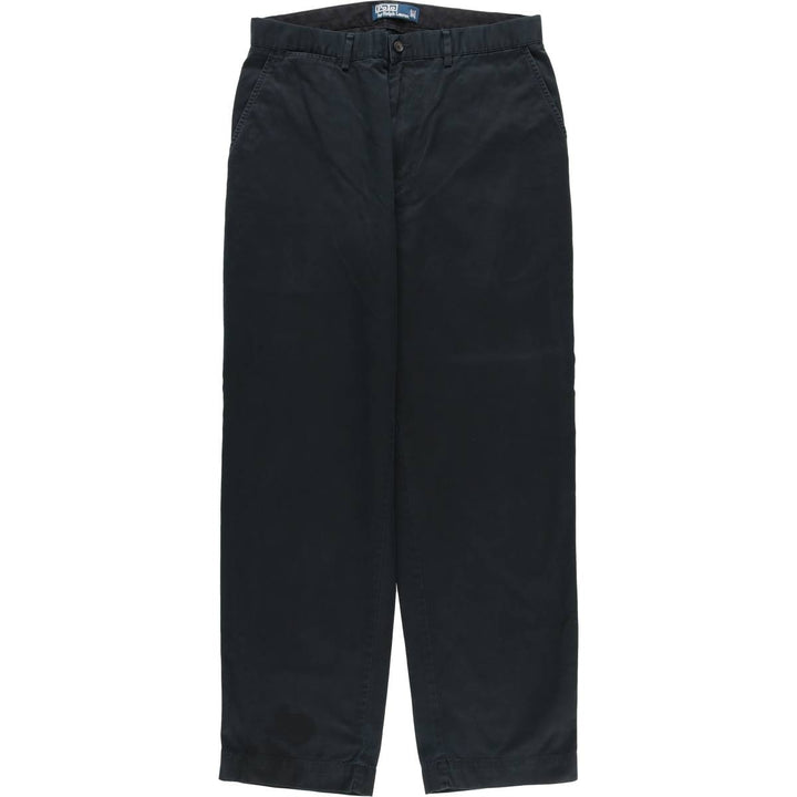 Ralph Lauren POLO by Ralph Lauren Chino Pants Men's W32 equivalent cotton black type Vintage Second Hand