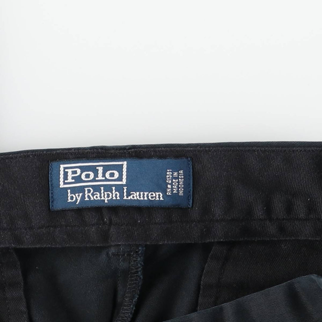 Ralph Lauren POLO by Ralph Lauren Chino Pants Men's W32 equivalent cotton black type Vintage Second Hand