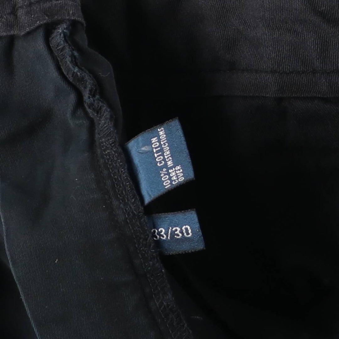 Ralph Lauren POLO by Ralph Lauren Chino Pants Men's W32 equivalent cotton black type Vintage Second Hand