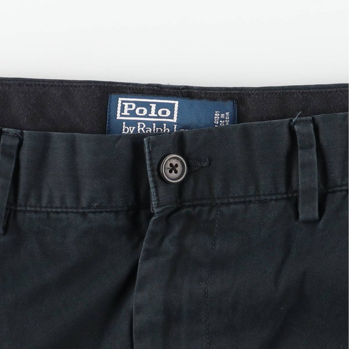 Ralph Lauren POLO by Ralph Lauren Chino Pants Men's W32 equivalent cotton black type Vintage Second Hand