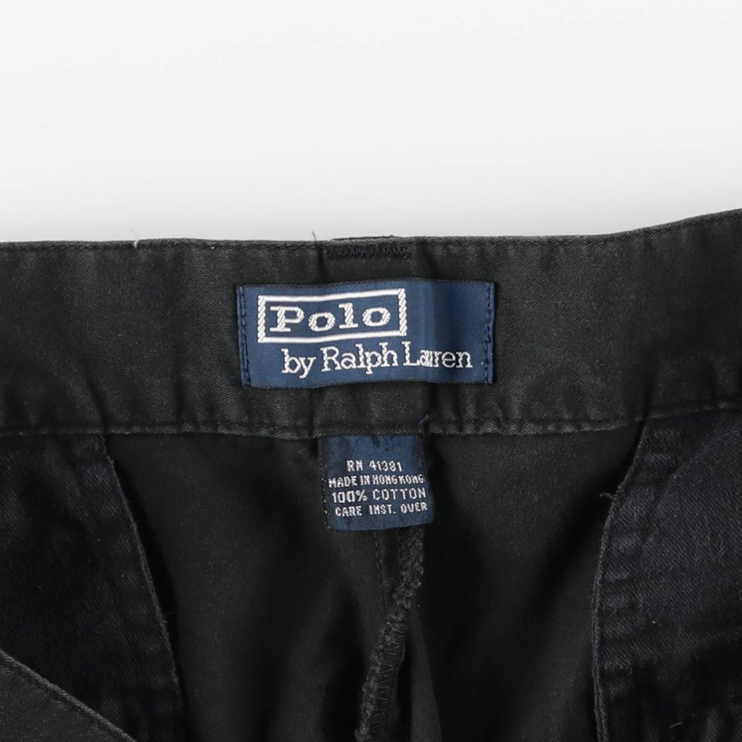 Ralph Lauren POLO by Ralph Lauren Chino Pants Men's W32 equivalent cotton black type Vintage Second Hand