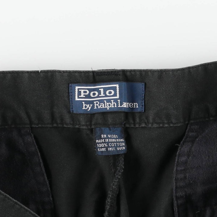 Ralph Lauren POLO by Ralph Lauren Chino Pants Men's W32 equivalent cotton black type Vintage Second Hand