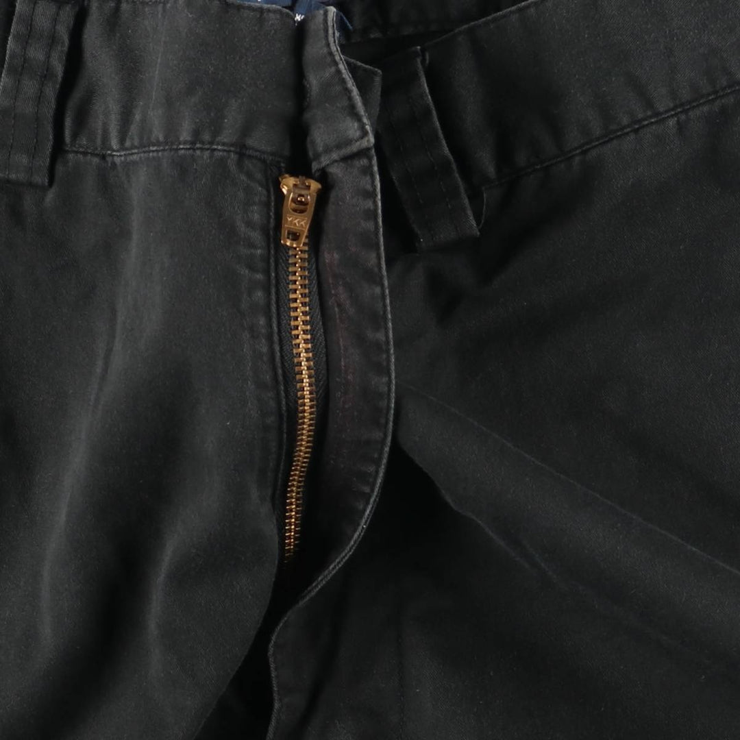 Ralph Lauren POLO by Ralph Lauren Chino Pants Men's W32 equivalent cotton black type Vintage Second Hand