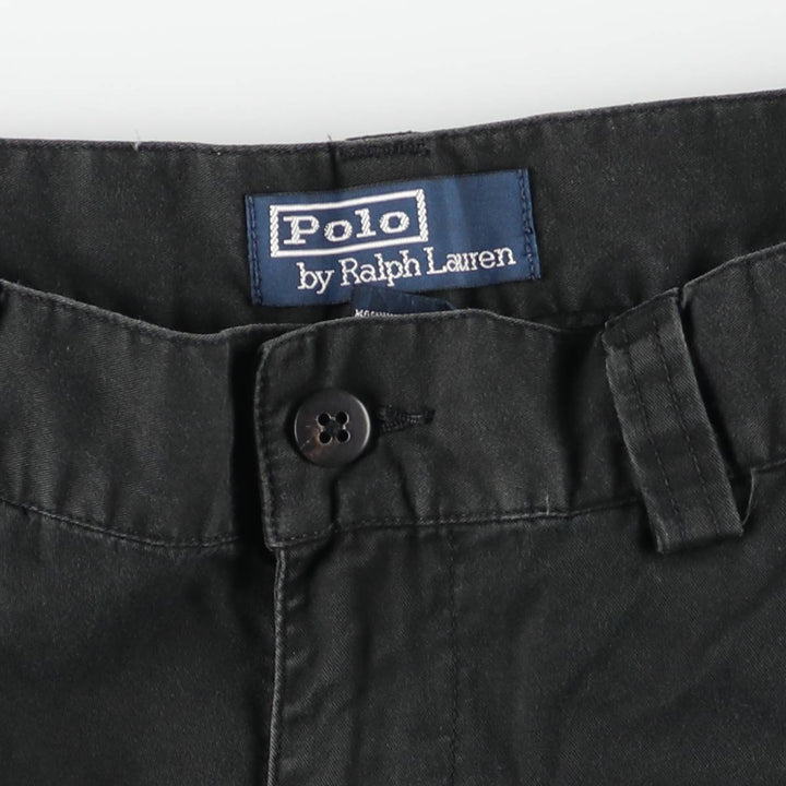 Ralph Lauren POLO by Ralph Lauren Chino Pants Men's W32 equivalent cotton black type Vintage Second Hand