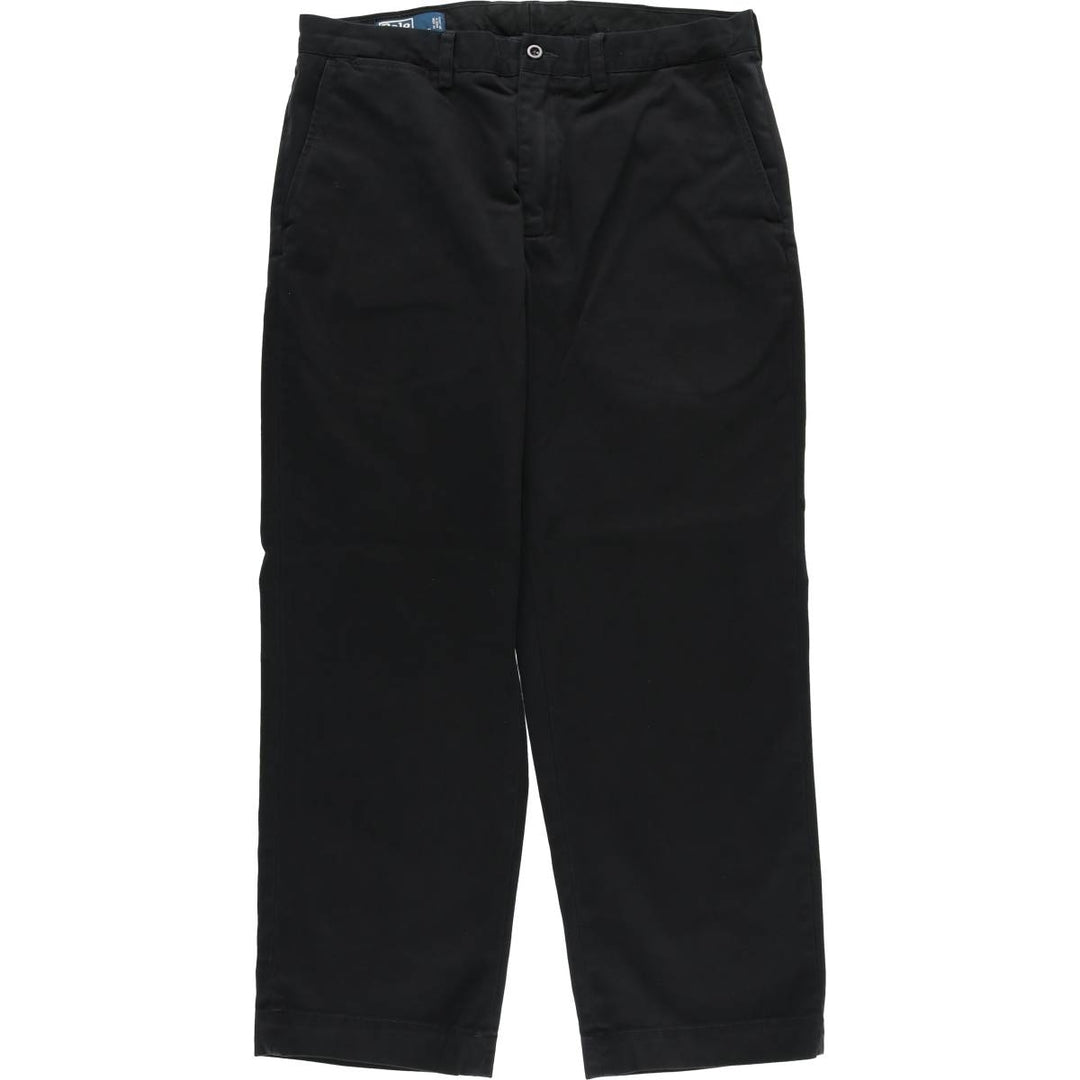 Ralph Lauren POLO by Ralph Lauren PRESTON PANT Chino pants for men, equivalent to w34 cotton black type Vintage Second Hand