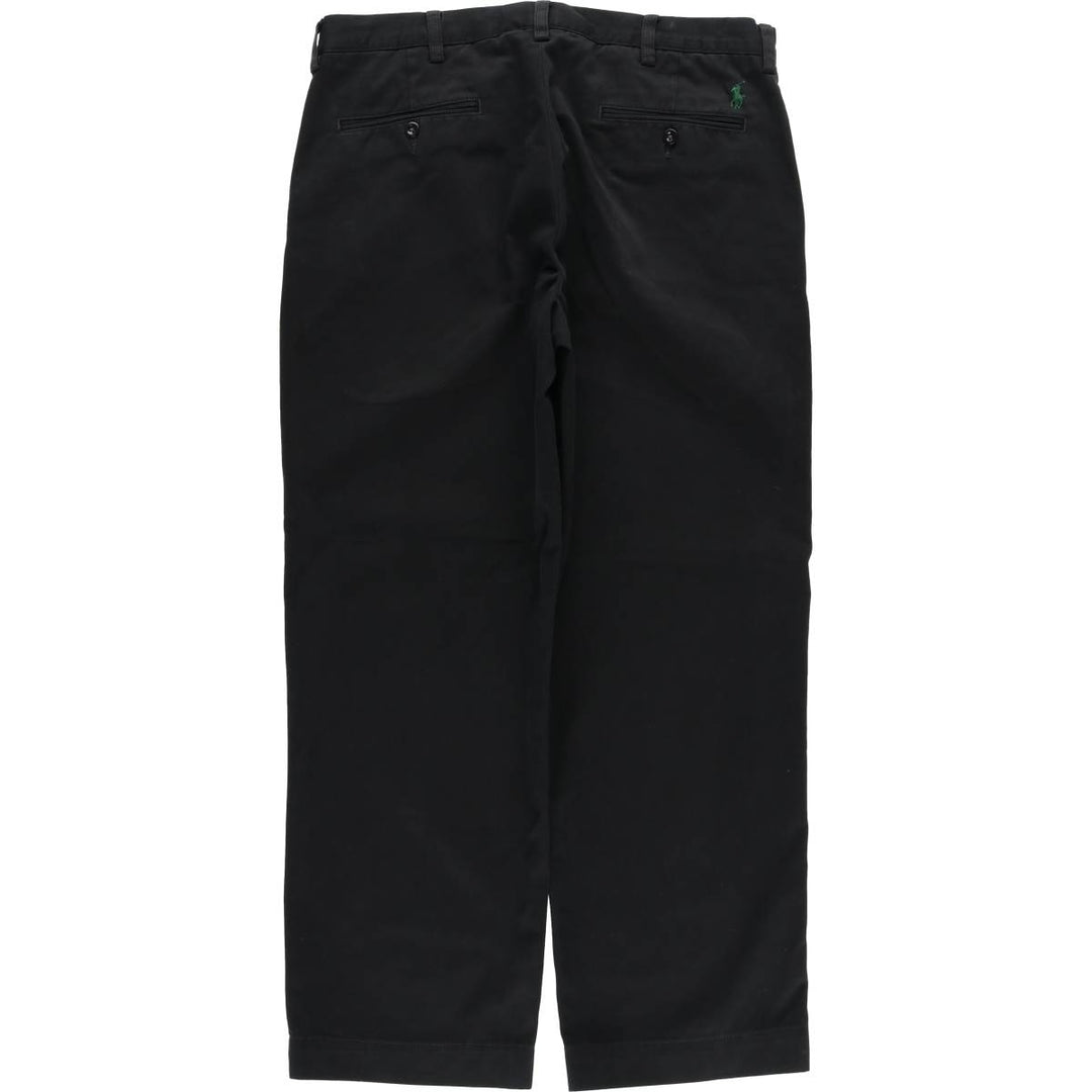 Ralph Lauren POLO by Ralph Lauren PRESTON PANT Chino pants for men, equivalent to w34 cotton black type Vintage Second Hand