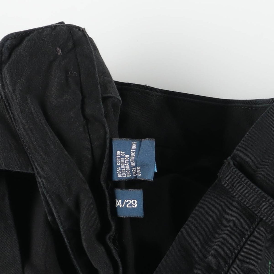 Ralph Lauren POLO by Ralph Lauren PRESTON PANT Chino pants for men, equivalent to w34 cotton black type Vintage Second Hand