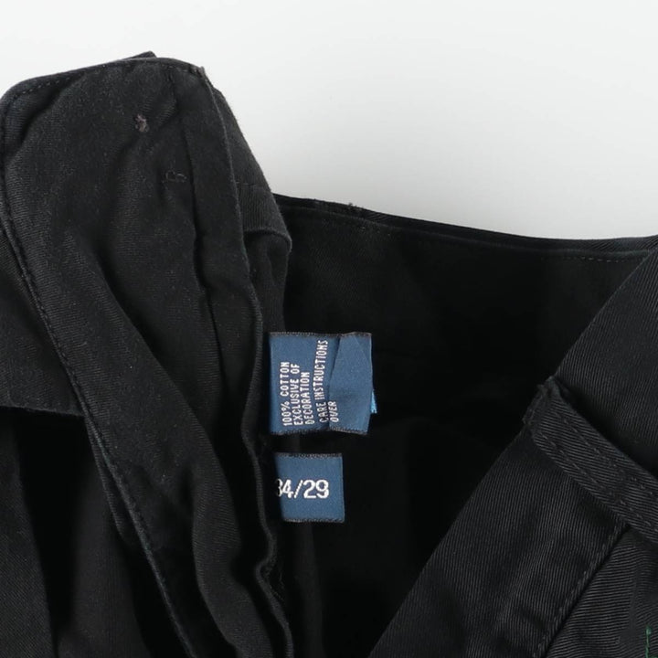 Ralph Lauren POLO by Ralph Lauren PRESTON PANT Chino pants for men, equivalent to w34 cotton black type Vintage Second Hand