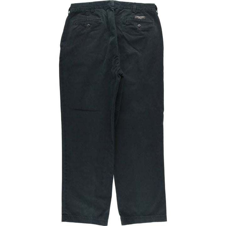 Ralph Lauren POLO by Ralph Lauren ANDREW PANT Two-pleat chino pants for men, equivalent to W34 cotton black type Vintage Second Hand