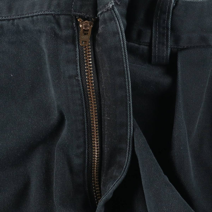 Ralph Lauren POLO by Ralph Lauren ANDREW PANT Two-pleat chino pants for men, equivalent to W34 cotton black type Vintage Second Hand