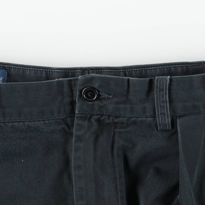 Ralph Lauren POLO by Ralph Lauren ANDREW PANT Two-pleat chino pants for men, equivalent to W34 cotton black type Vintage Second Hand