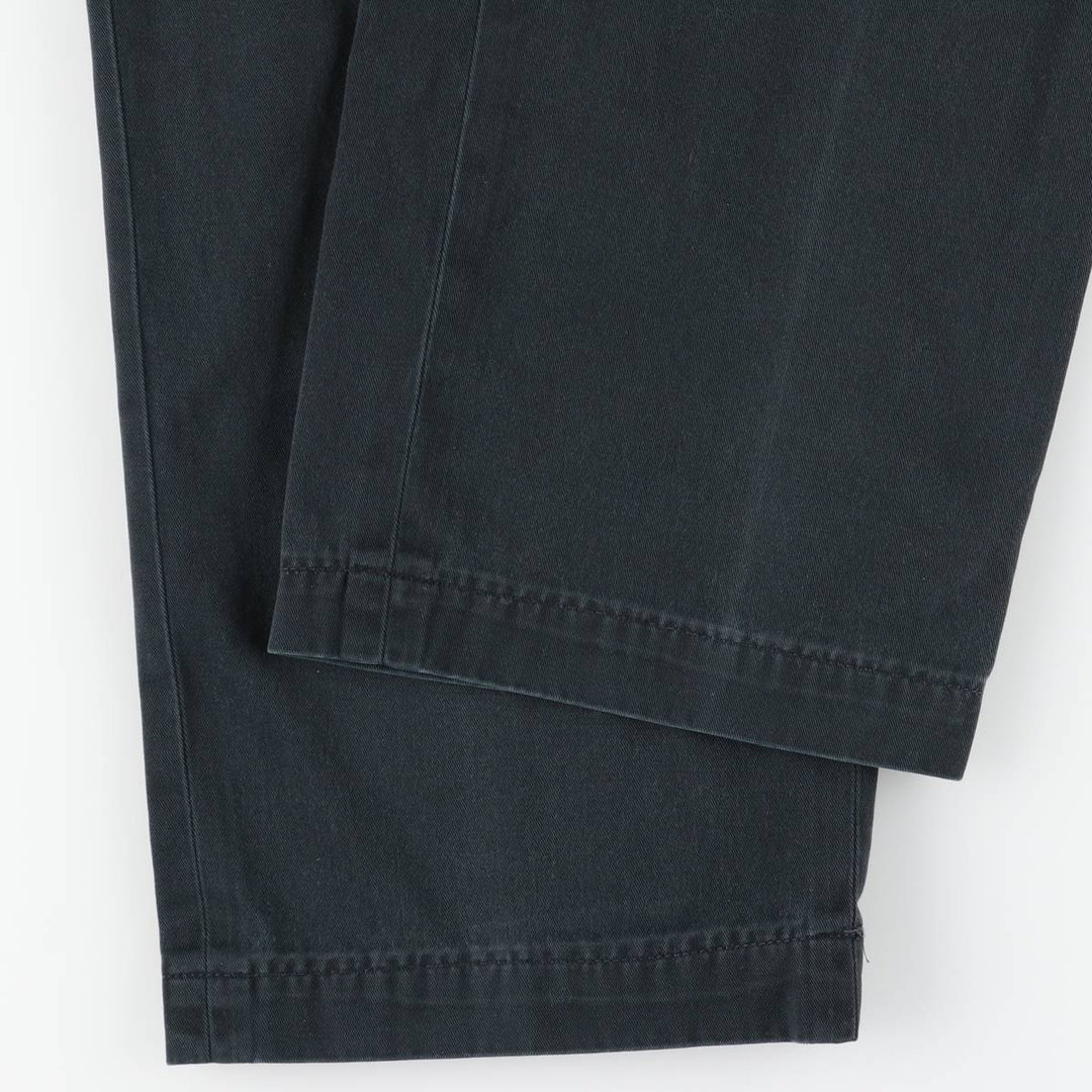 Ralph Lauren POLO by Ralph Lauren ANDREW PANT Two-pleat chino pants for men, equivalent to W34 cotton black type Vintage Second Hand