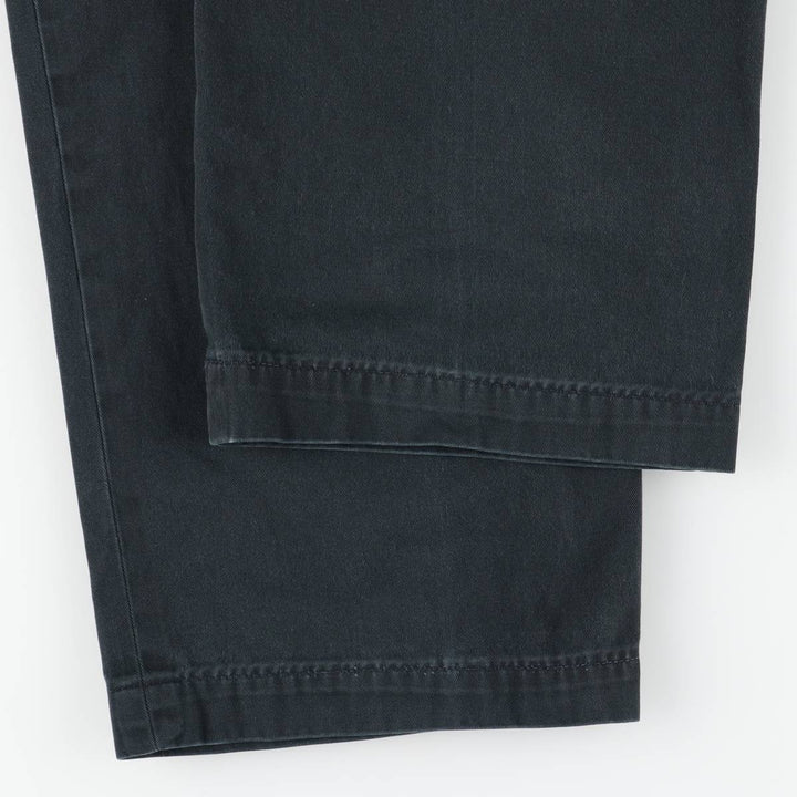 Ralph Lauren POLO by Ralph Lauren ANDREW PANT Two-pleat chino pants for men, equivalent to W34 cotton black type Vintage Second Hand