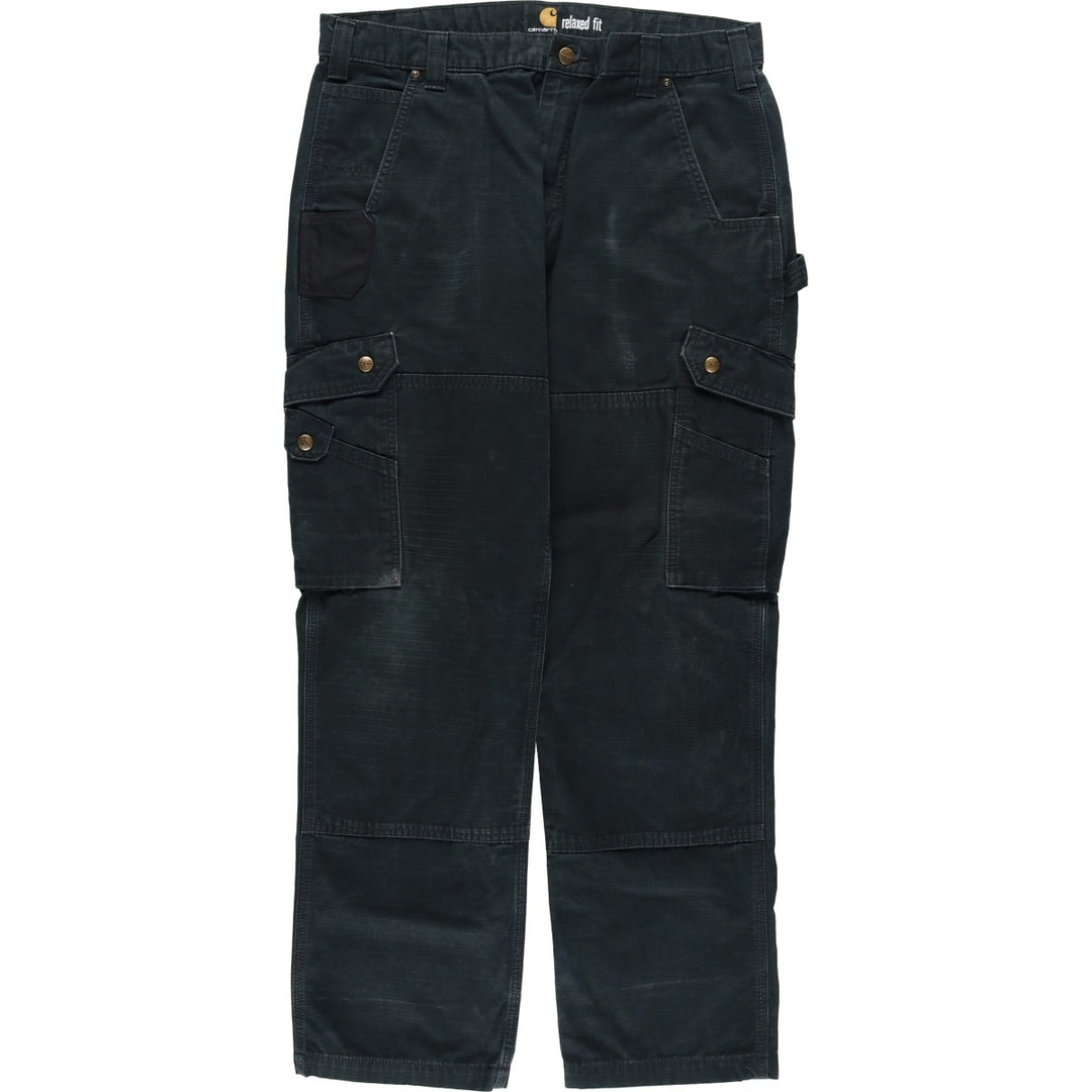 Carhartt Relaxed Fit Ripstop Double Knee Painter Pants, Men's W37 (approx.) cotton black type Vintage Second Hand