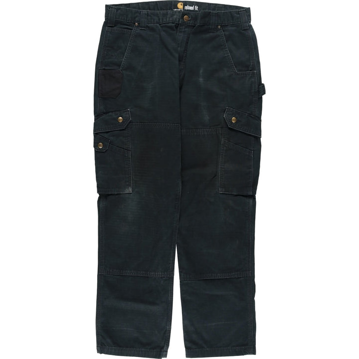 Carhartt Relaxed Fit Ripstop Double Knee Painter Pants, Men's W37 (approx.) cotton black type Vintage Second Hand