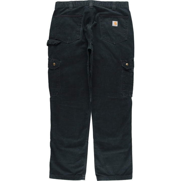 Carhartt Relaxed Fit Ripstop Double Knee Painter Pants, Men's W37 (approx.) cotton black type Vintage Second Hand