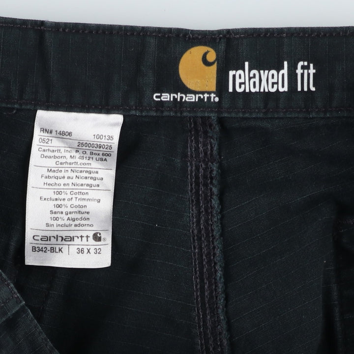 Carhartt Relaxed Fit Ripstop Double Knee Painter Pants, Men's W37 (approx.) cotton black type Vintage Second Hand