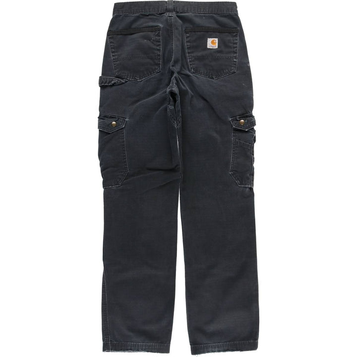 Carhartt Relaxed Fit Ripstop Work Pants Cargo Pants Men's W31 (approx.) cotton black type Vintage Second Hand