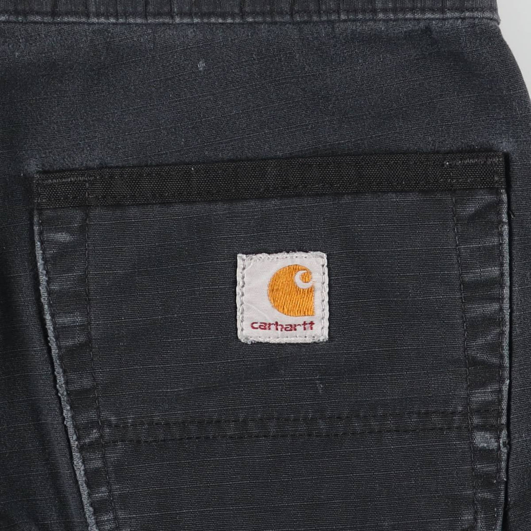 Carhartt Relaxed Fit Ripstop Work Pants Cargo Pants Men's W31 (approx.) cotton black type Vintage Second Hand
