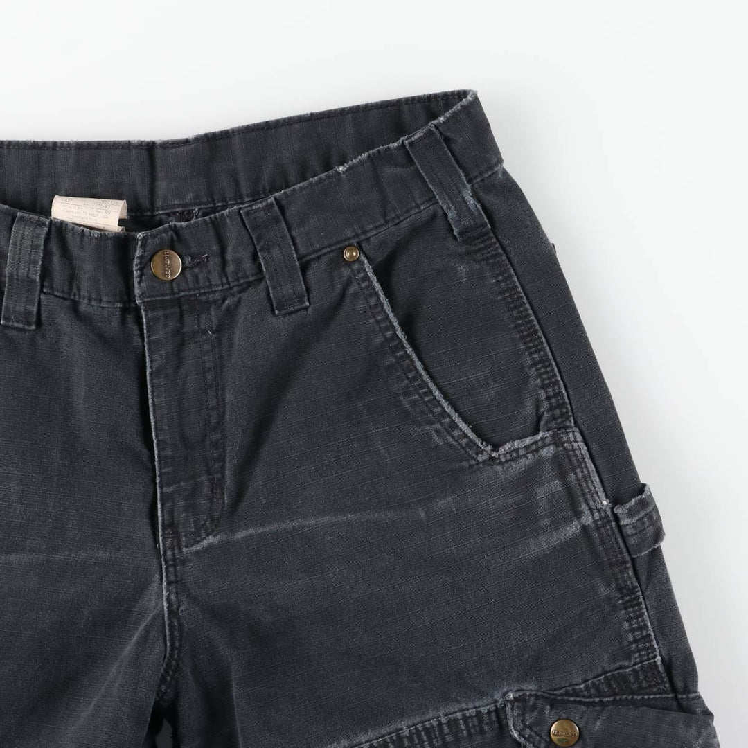 Carhartt Relaxed Fit Ripstop Work Pants Cargo Pants Men's W31 (approx.) cotton black type Vintage Second Hand