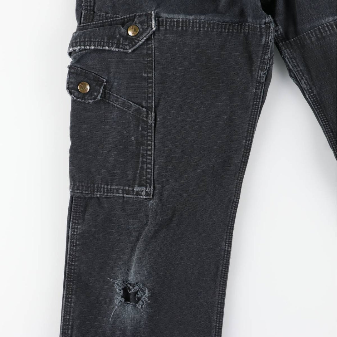 Carhartt Relaxed Fit Ripstop Work Pants Cargo Pants Men's W31 (approx.) cotton black type Vintage Second Hand