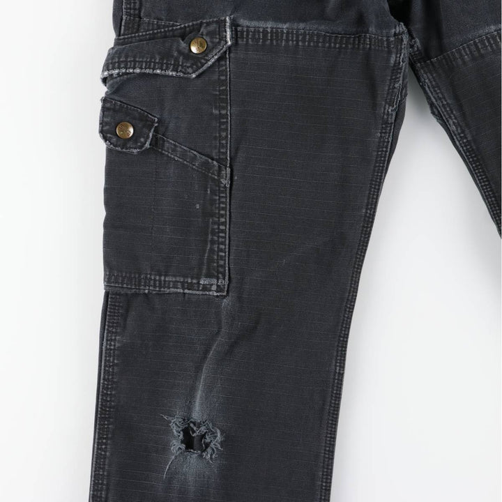 Carhartt Relaxed Fit Ripstop Work Pants Cargo Pants Men's W31 (approx.) cotton black type Vintage Second Hand