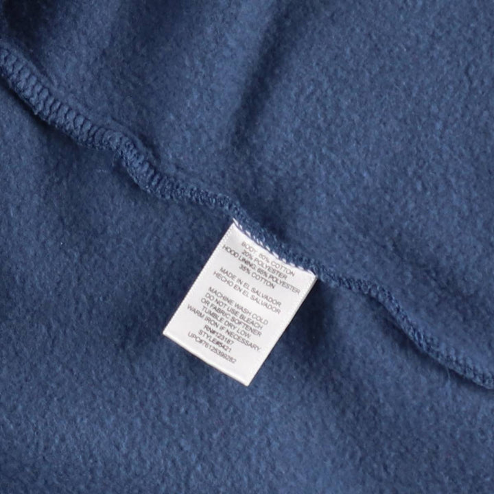 Dickies Sweat Full Zip Hoodie Men's L size cotton Navy blue Vintage Second Hand