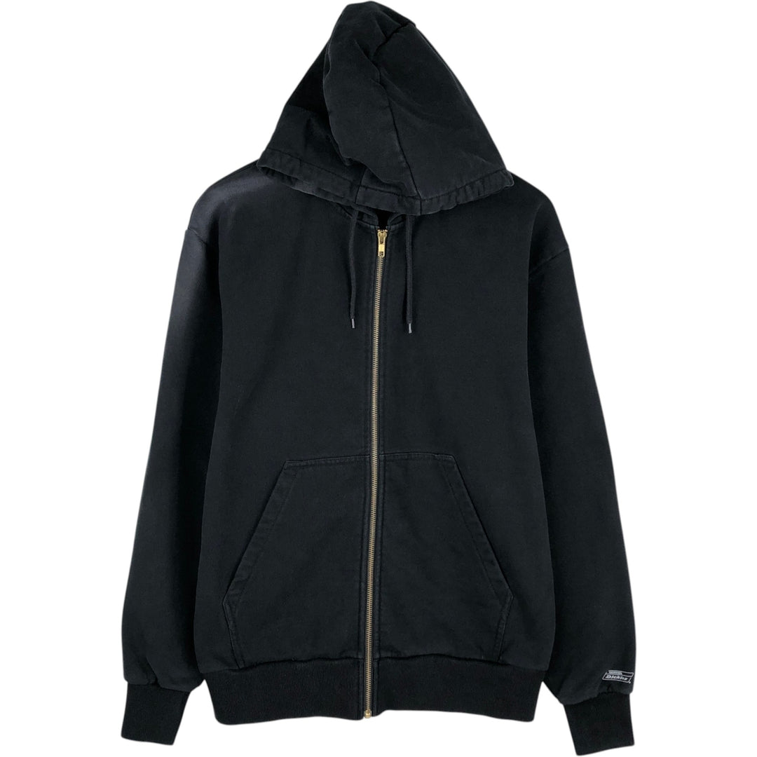 Dickies Sweat Full Zip Hoodie Men's M Size cotton black type Vintage Second Hand