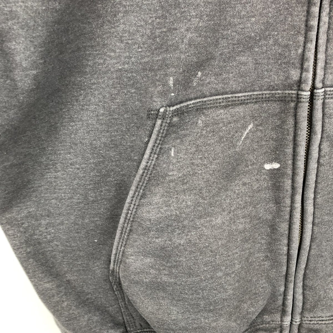 Carhartt ORIGINAL FIT Sweat Full Zip Hoodie Men's XL cotton Charcoal Vintage Second Hand