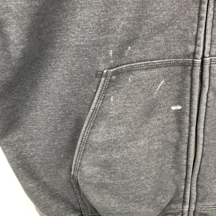 Carhartt ORIGINAL FIT Sweat Full Zip Hoodie Men's XL cotton Charcoal Vintage Second Hand