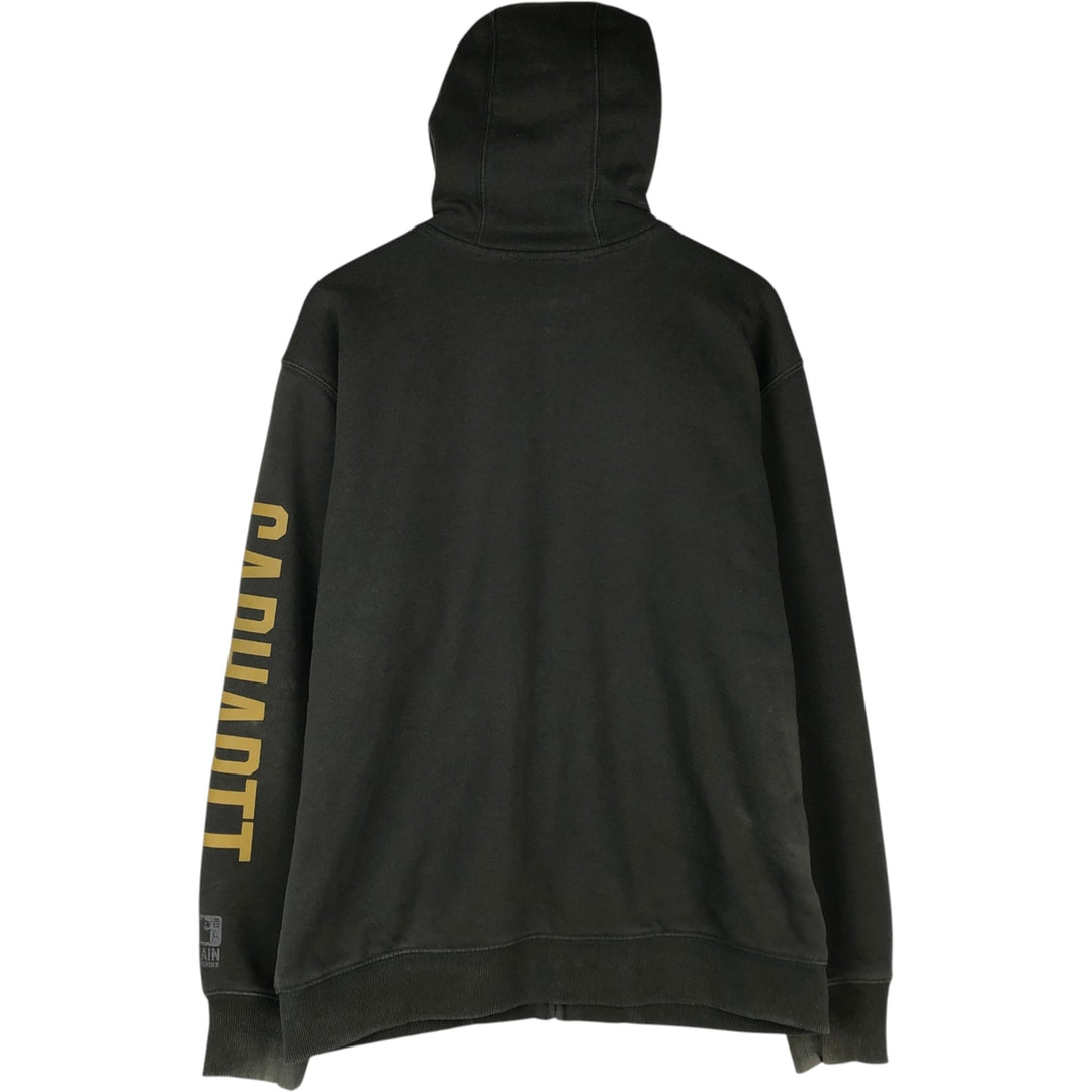 Carhartt Sweat Full Zip Hoodie, Men's M cotton black type Vintage Second Hand