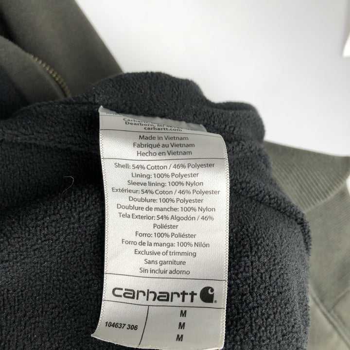 Carhartt Sweat Full Zip Hoodie, Men's M cotton black type Vintage Second Hand
