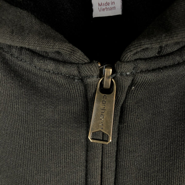Carhartt Sweat Full Zip Hoodie, Men's M cotton black type Vintage Second Hand