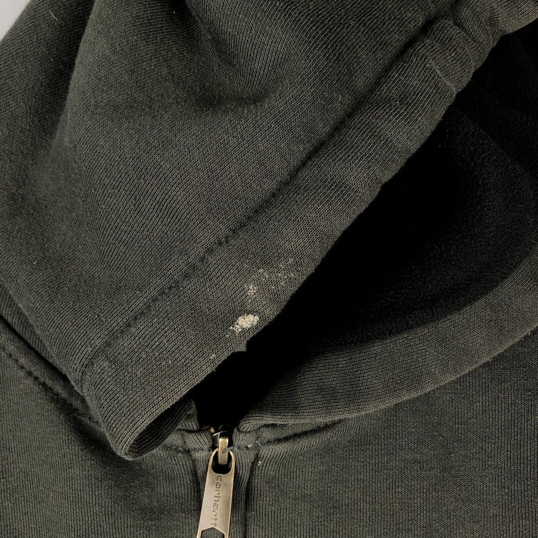 Carhartt Sweat Full Zip Hoodie, Men's M cotton black type Vintage Second Hand