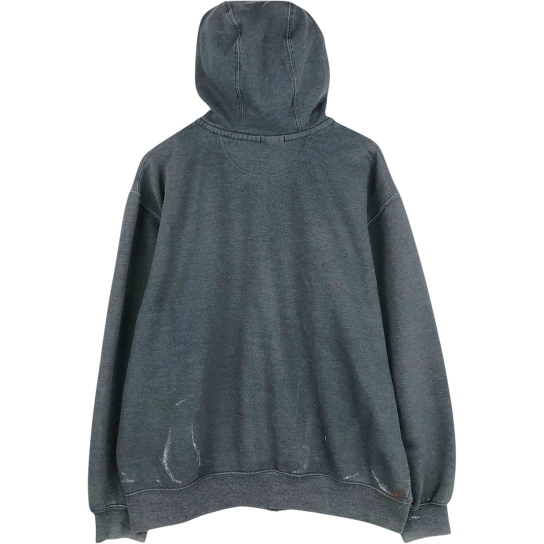 Carhartt ORIGINAL FIT Sweat Full Zip Hoodie, Men's L size cotton Charcoal Vintage Second Hand