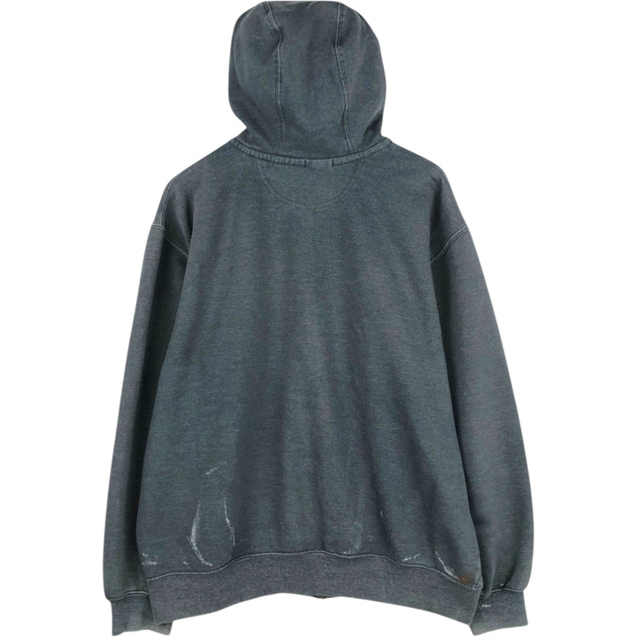 Carhartt ORIGINAL FIT Sweat Full Zip Hoodie, Men's L size cotton Charcoal Vintage Second Hand