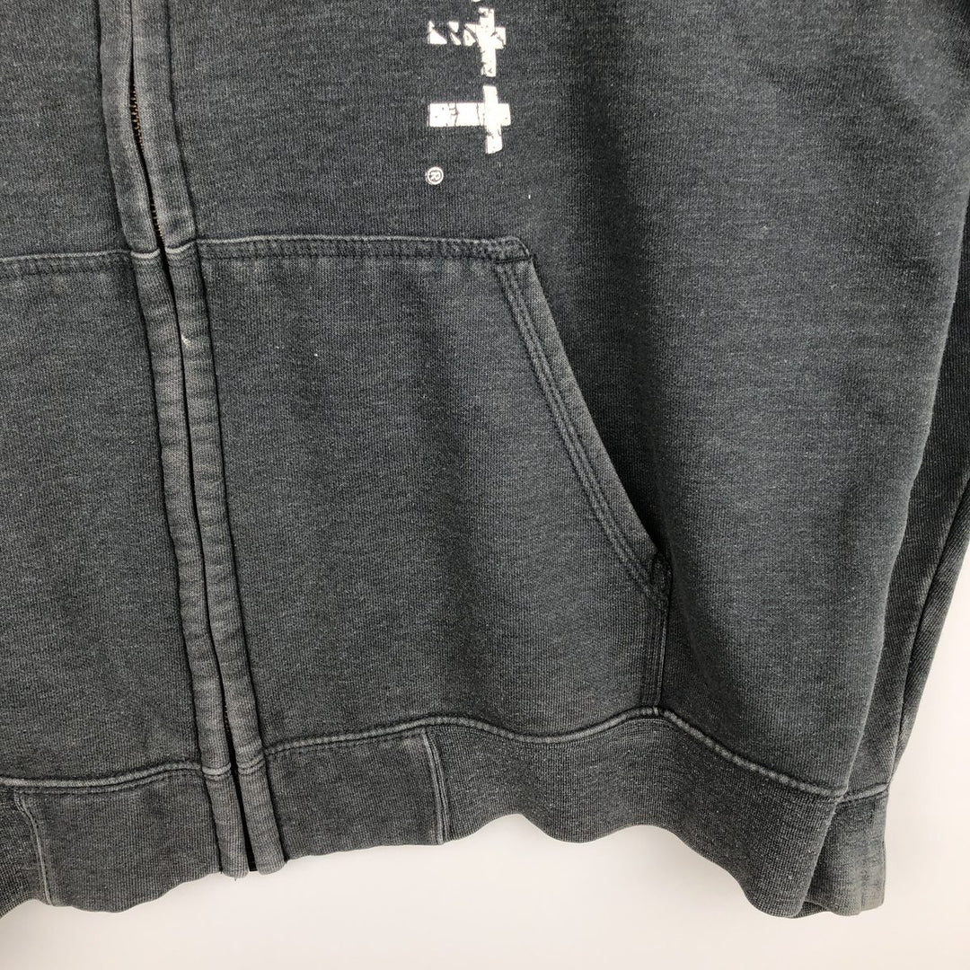 Carhartt ORIGINAL FIT Sweat Full Zip Hoodie, Men's L size cotton Charcoal Vintage Second Hand