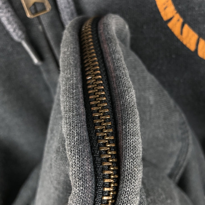 Carhartt ORIGINAL FIT Sweat Full Zip Hoodie, Men's L size cotton Charcoal Vintage Second Hand