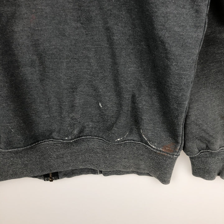 Carhartt ORIGINAL FIT Sweat Full Zip Hoodie, Men's L size cotton Charcoal Vintage Second Hand