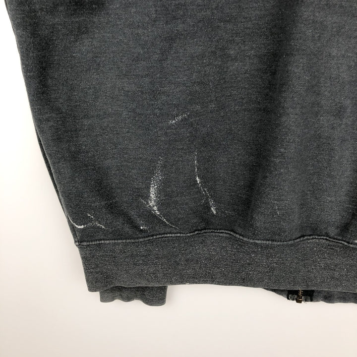 Carhartt ORIGINAL FIT Sweat Full Zip Hoodie, Men's L size cotton Charcoal Vintage Second Hand