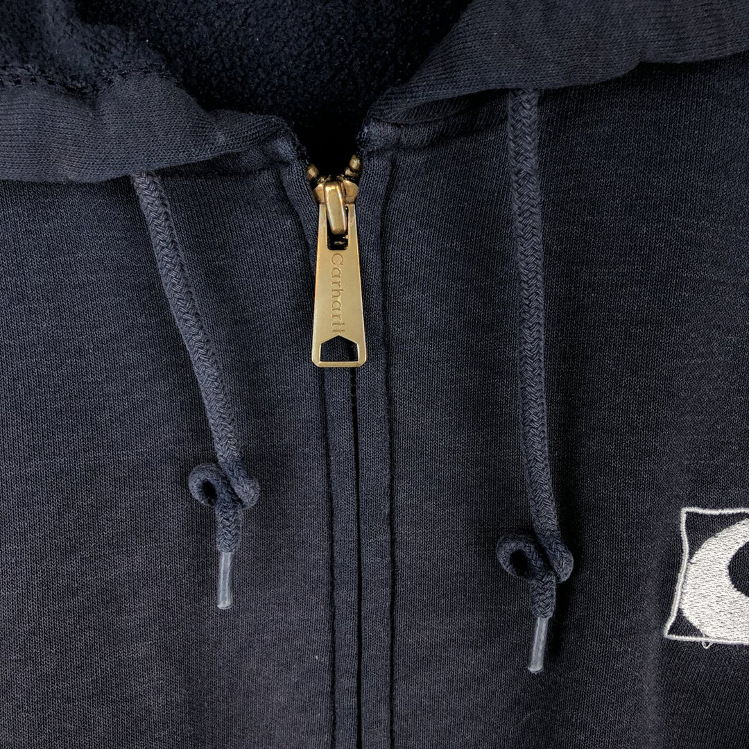 Carhartt Sweat Full Zip Hoodie Men's XL unclear navy blue type Vintage Second Hand