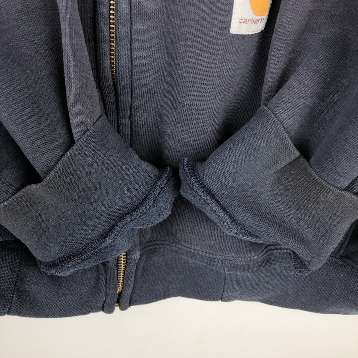 Carhartt Sweat Full Zip Hoodie Men's XL unclear navy blue type Vintage Second Hand
