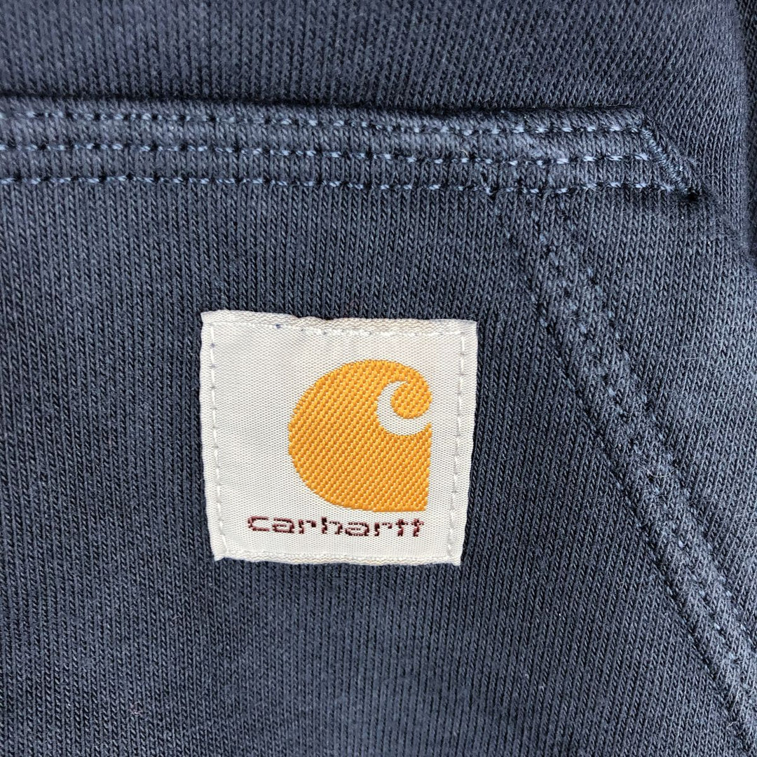 Carhartt RAIN DEFENDER LOOSE FIT Sweat Full-Zip Hoodie (Men's Size L) cotton navy blue type Vintage Second Hand
