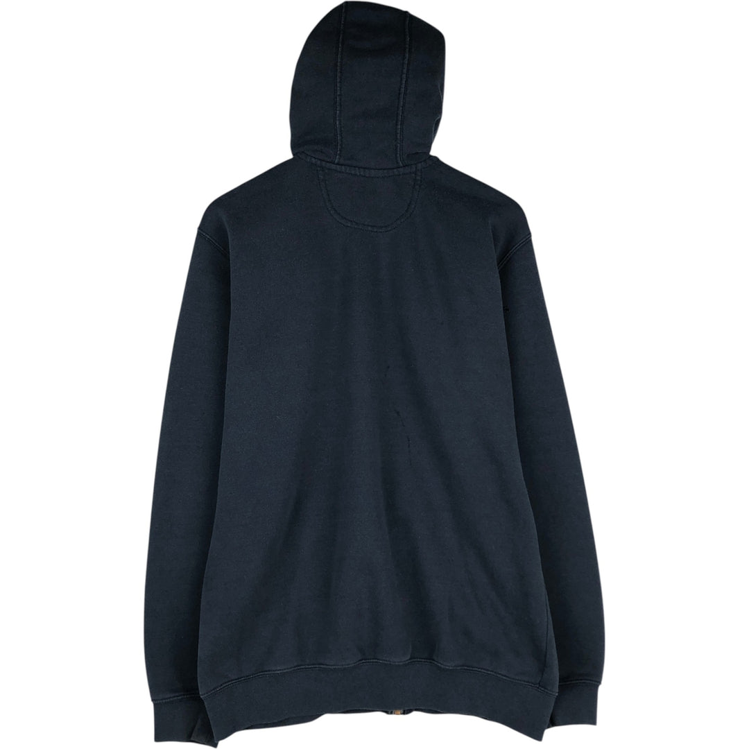 Carhartt ORIGINAL FIT sweat full zip hoodie, men's size M cotton navy blue type Vintage Second Hand