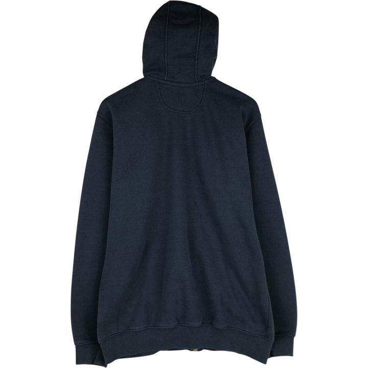 Carhartt ORIGINAL FIT sweat full zip hoodie, men's size M cotton navy blue type Vintage Second Hand
