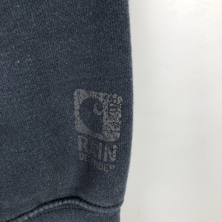 Carhartt ORIGINAL FIT sweat full zip hoodie, men's size M cotton navy blue type Vintage Second Hand