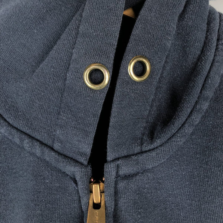 Carhartt ORIGINAL FIT sweat full zip hoodie, men's size M cotton navy blue type Vintage Second Hand