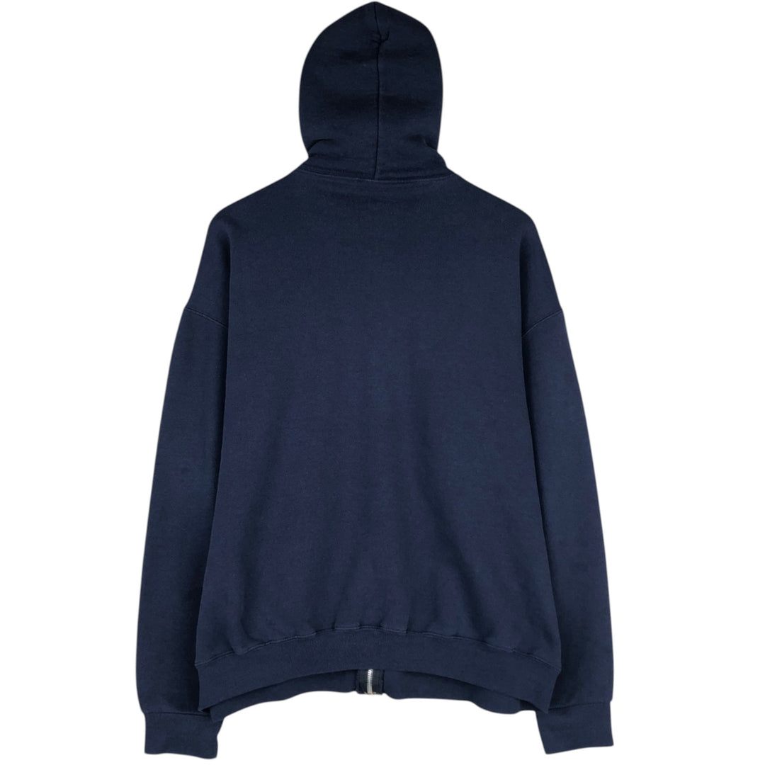 Russell Dri-POWER Sweat Full-Zip Hoodie, Men's Size L polyester navy blue type Vintage Second Hand