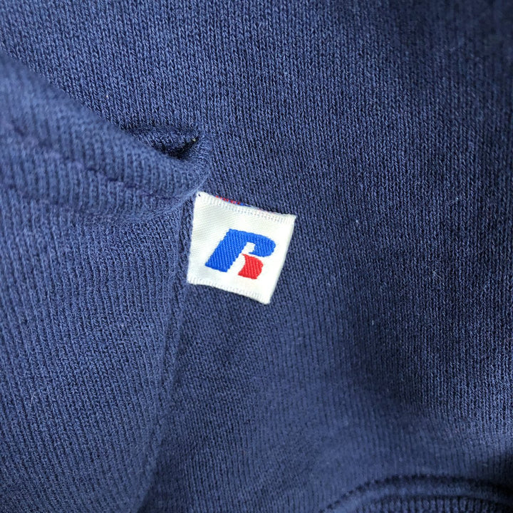 Russell Dri-POWER Sweat Full-Zip Hoodie, Men's Size L polyester navy blue type Vintage Second Hand